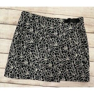 EDDIE BAUER Ladies Size S Nylon Wrap Around Skirt Swim Cover Taupe Black Buckle